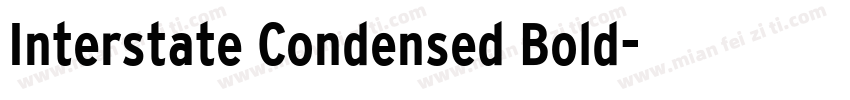 Interstate Condensed Bold字体转换